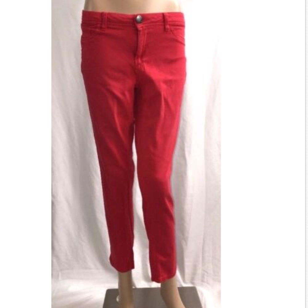 Like An Angel Skinny Jeans Size 7 Red Stretch